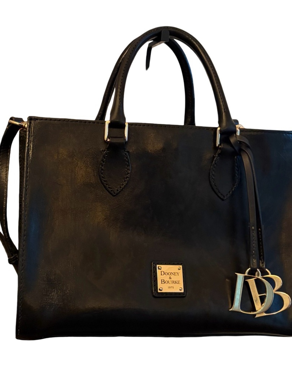 Dooney & Bourke Belmar Jenine 30  North South Black Leather Handle Crossbody Bag - Picture 16 of 17